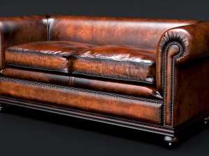 classic chesterfield sofa charles churchill Modèle 3D