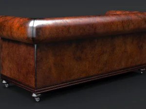 classic chesterfield sofa charles churchill 3D Model