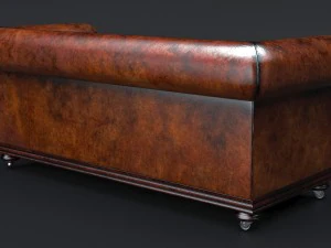 classic chesterfield sofa charles churchill 3D Model