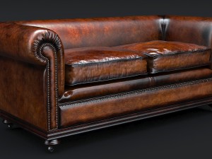 classic chesterfield sofa charles churchill Modèle 3D