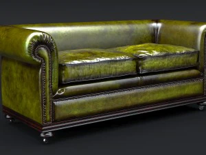 classic chesterfield sofa charles churchill 3D Model