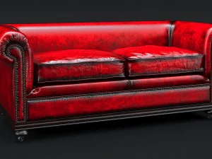 classic chesterfield sofa charles churchill 3D Model