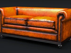 classic chesterfield sofa charles churchill 3D Model