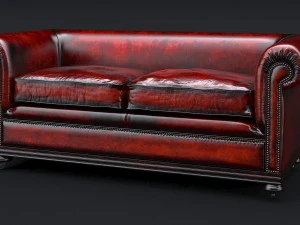 classic chesterfield sofa charles churchill 3D Model