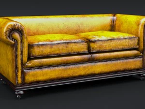 classic chesterfield sofa charles churchill 3D Model