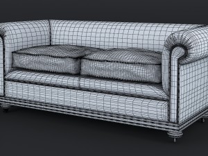 classic chesterfield sofa charles churchill Modèle 3D