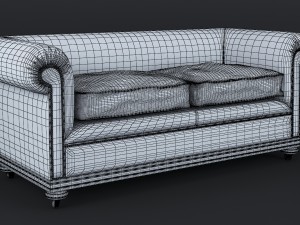 classic chesterfield sofa charles churchill Modèle 3D