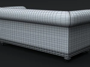 classic chesterfield sofa charles churchill 3D Model
