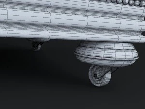 classic chesterfield sofa charles churchill 3D Model