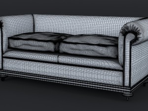 classic chesterfield sofa charles churchill Modèle 3D