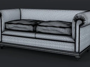 classic chesterfield sofa charles churchill 3D Model