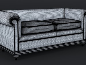 classic chesterfield sofa charles churchill Modèle 3D