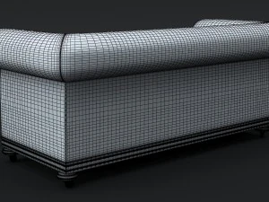 classic chesterfield sofa charles churchill 3D Model