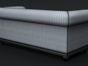 classic chesterfield sofa charles churchill 3D Model