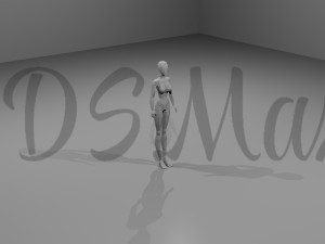 low-poly base mesh female Modelo 3D