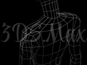 low-poly base mesh female 3D Model