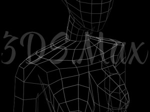 low-poly base mesh female 3D Model