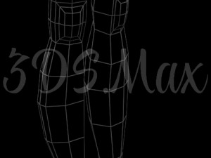 low-poly base mesh female 3D Model