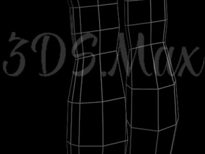 low-poly base mesh female 3D Model