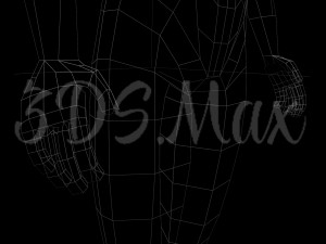 low-poly base mesh female 3D Model