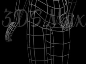 low-poly base mesh female 3D Model