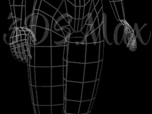 low-poly base mesh female 3D Model