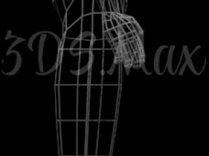 low-poly base mesh female 3D Model