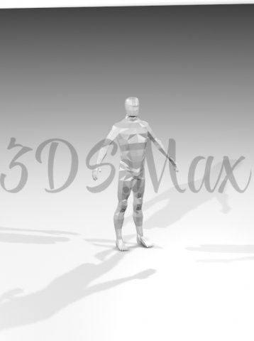 low-poly base mesh male 3D Model .c4d .max .obj .3ds .fbx .stl .blend 