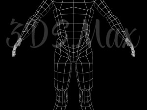 low-poly base mesh male 3D Model