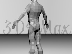 low-poly base mesh male 3D Model