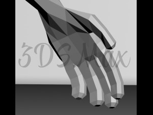 low-poly base mesh male 3D Model