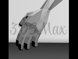 low-poly base mesh male 3D Model