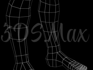 low-poly base mesh male 3D Model