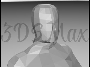 low-poly base mesh male 3D Model