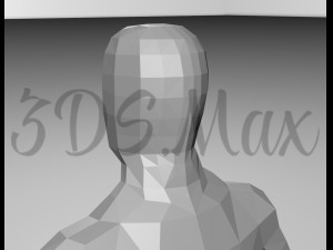 low-poly base mesh male 3D Model