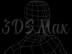 low-poly base mesh male 3D Model