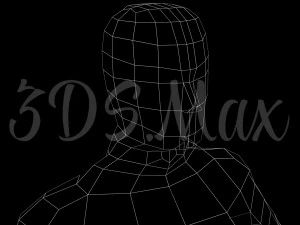 low-poly base mesh male 3D Model