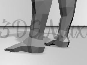 low-poly base mesh male 3D Model