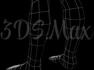 low-poly base mesh male 3D Model