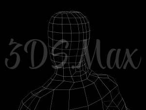 low-poly base mesh male 3D Model