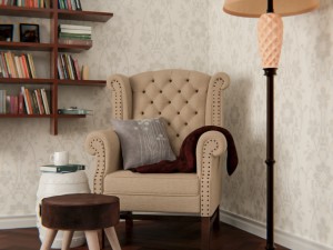 reading book room library 3D Model