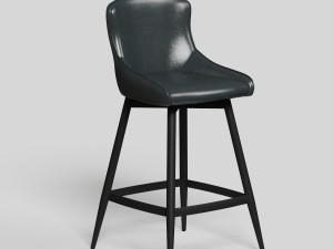 black swivel bar stool vr - ar - vray 34 render 3D मॉडल
