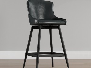 black swivel bar stool vr - ar - vray 34 render 3D Модель