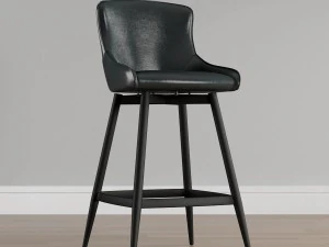 black swivel bar stool vr - ar - vray 34 render 3D Model