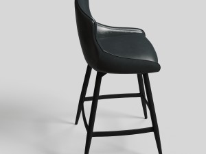 black swivel bar stool vr - ar - vray 34 render 3D Модель