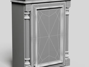 bathroom storage wall cabinet 3D Model