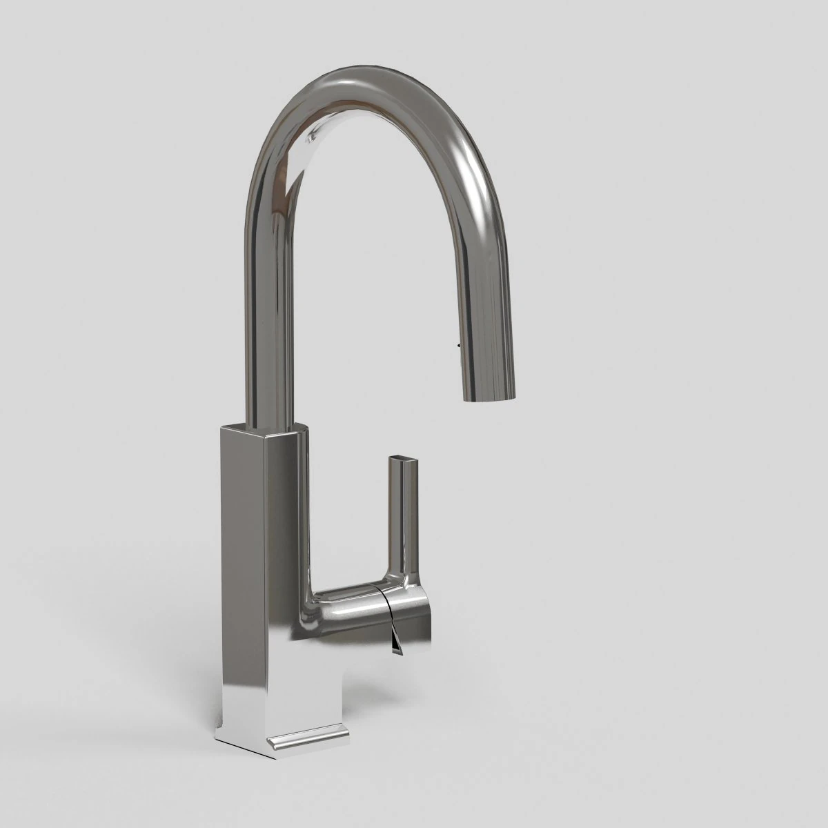 kitchen faucet reflex chrome 3D Model .c4d .max .obj .3ds .fbx .stl .blend 