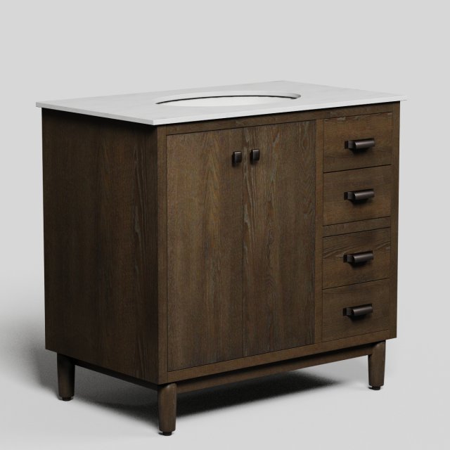 vanity bath with natural marble 3D 모델 .c4d .max .obj .3ds .fbx .stl .blend 