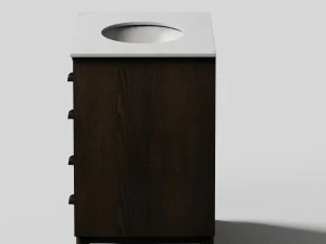 vanity bath with natural marble 3D Model
