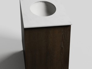 vanity bath with natural marble 3D 모델
